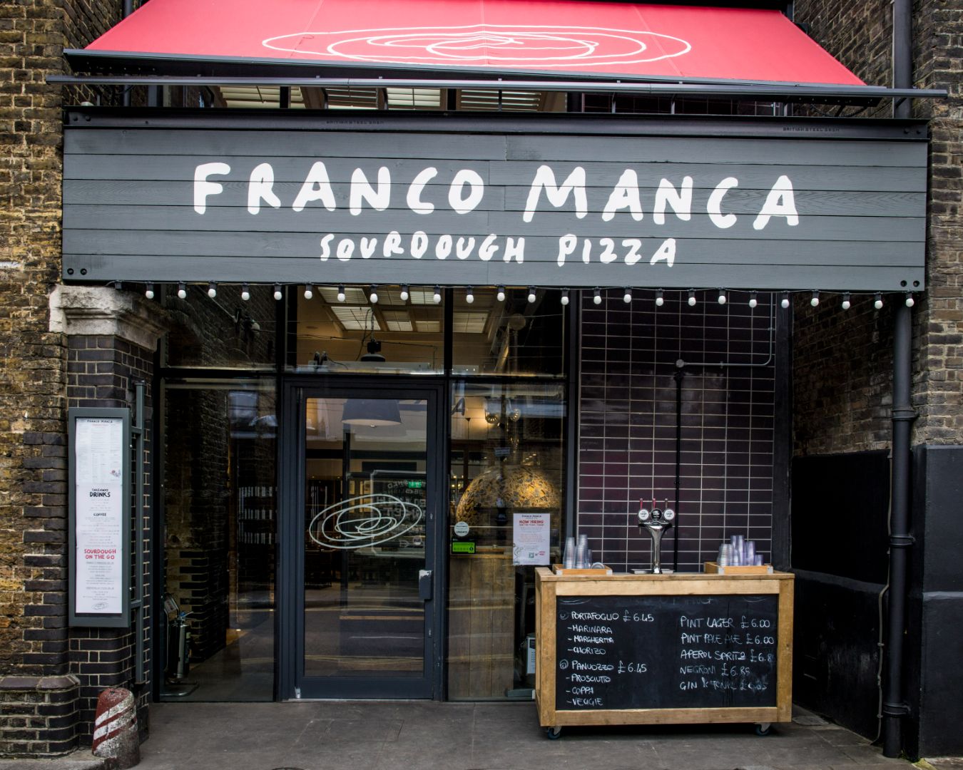 Franco Manca pizzeria near Borough Market