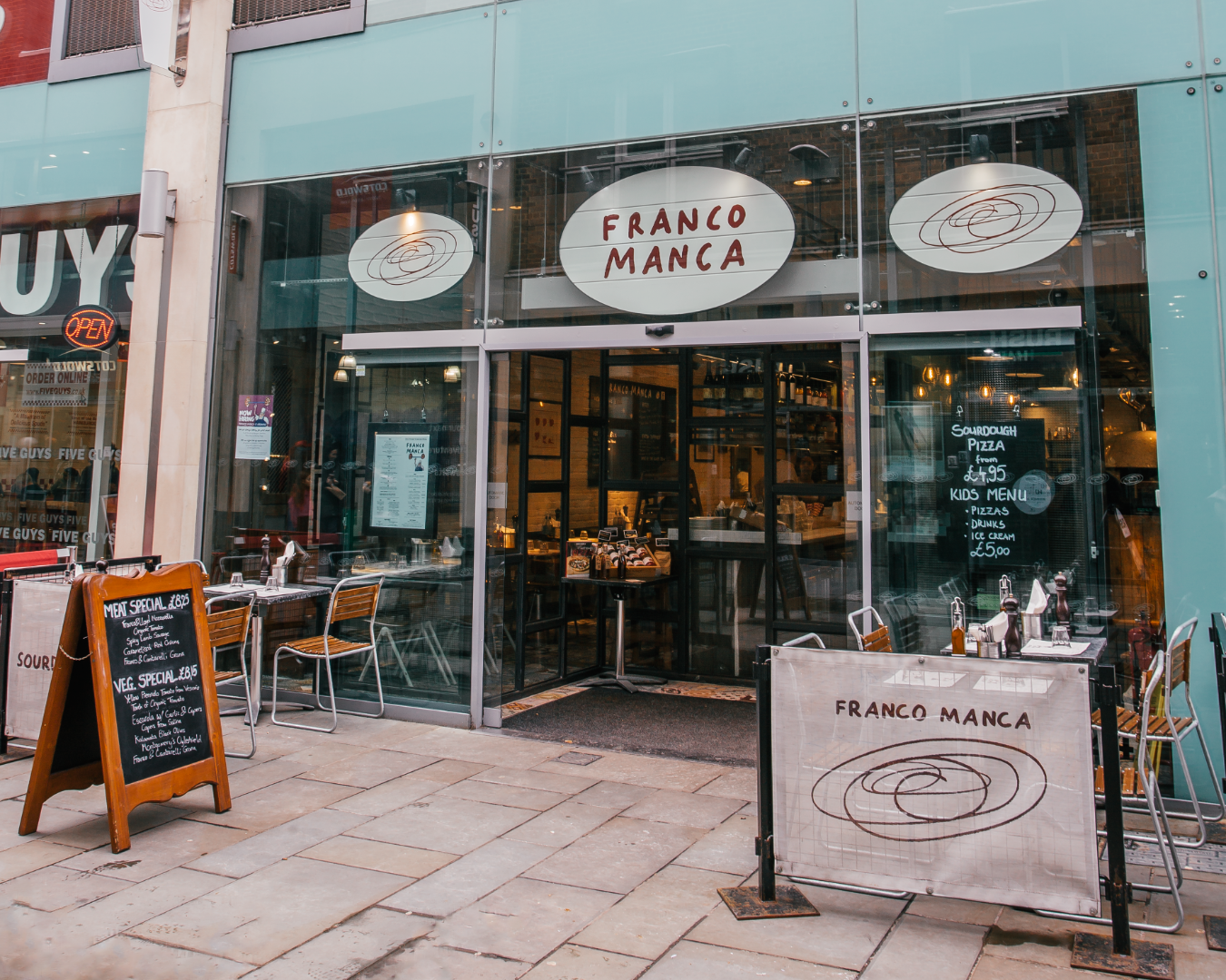 external Franco Manca view in Guildford