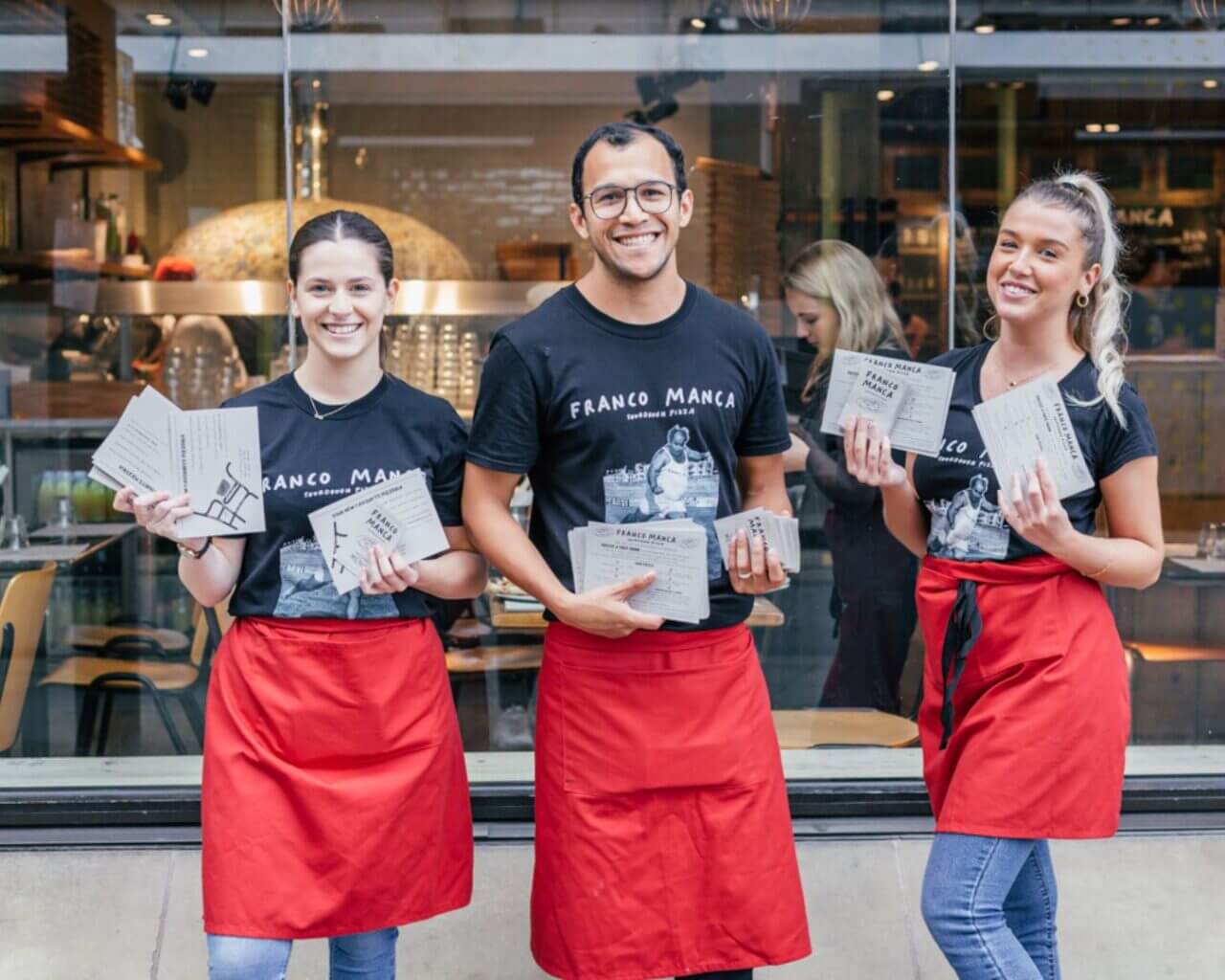 Manchester Piccadilly Gardens Sourdough Pizza Franco Manca