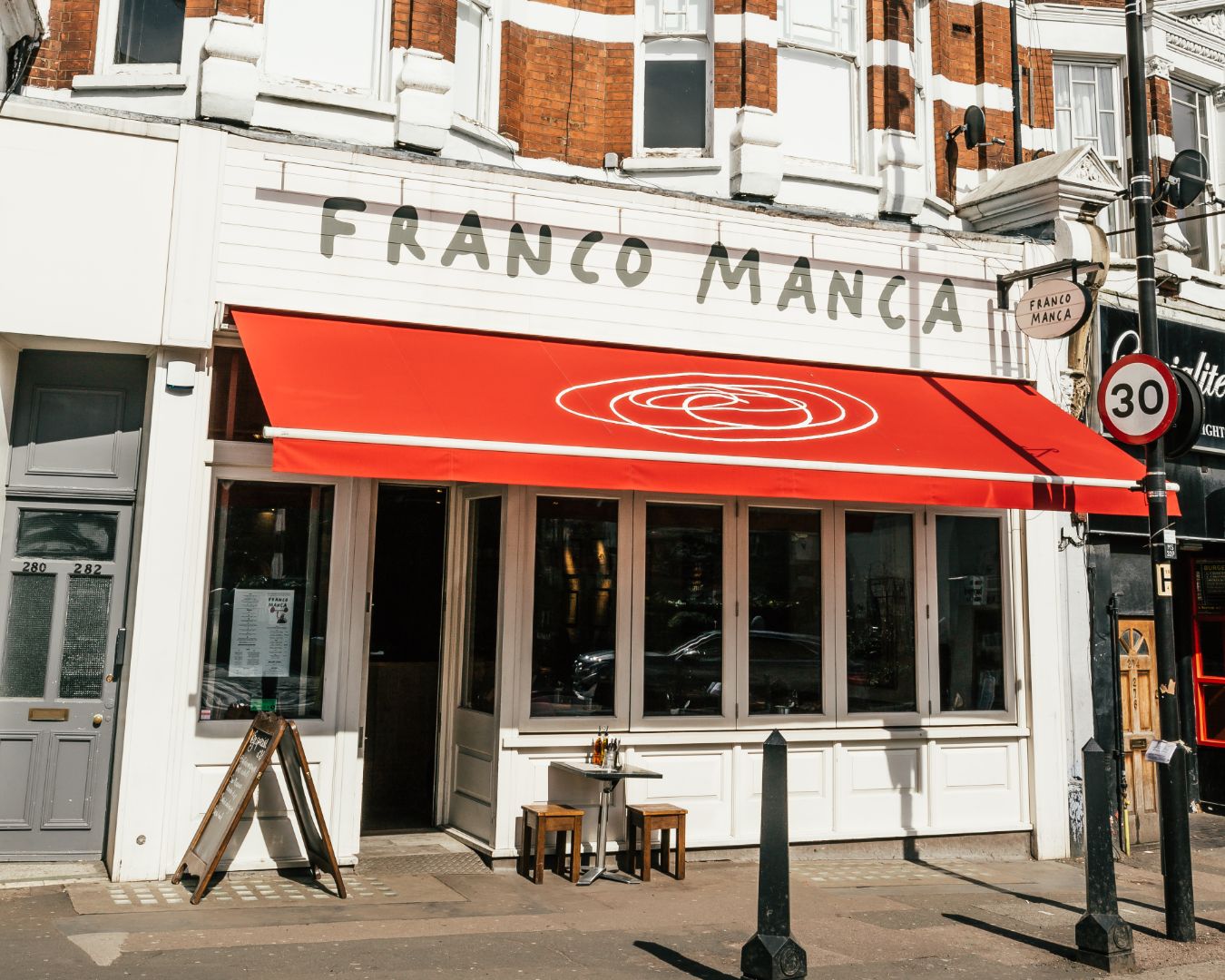 Franco Manca pizzeria in Muswell Hill