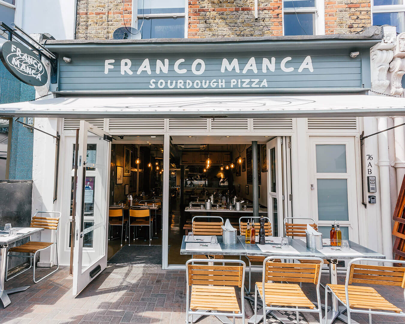 Franco Manca pizzeria on Northcote Road