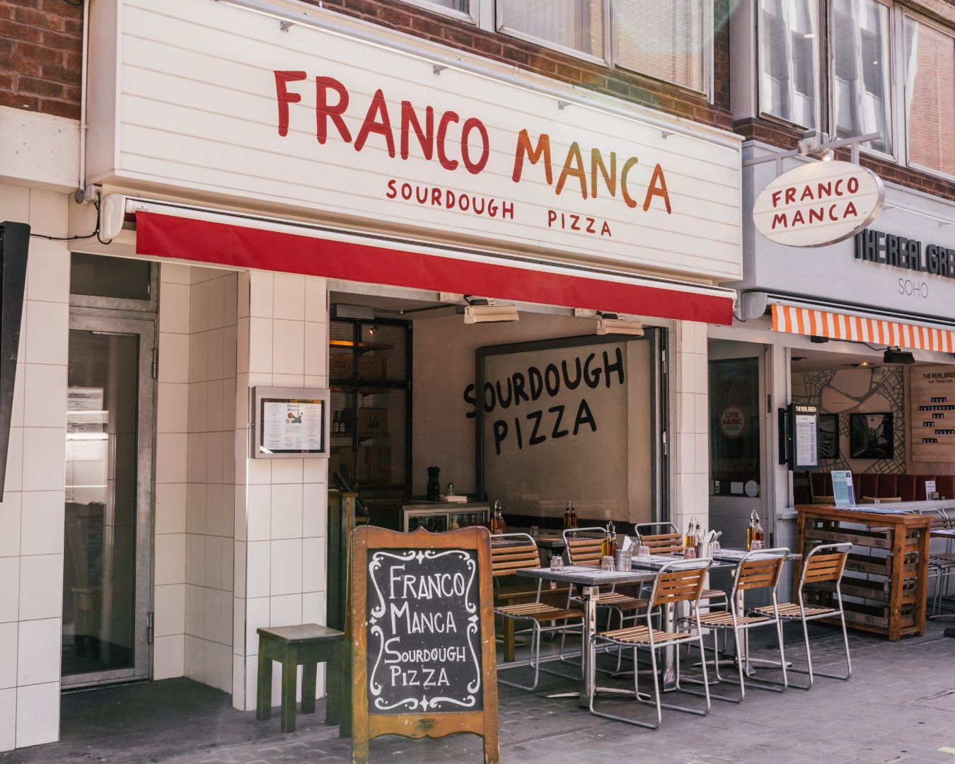 Soho Franco Manca cozy terrace